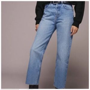 NEW ZARA High Rise Straight Leg Jeans size 26